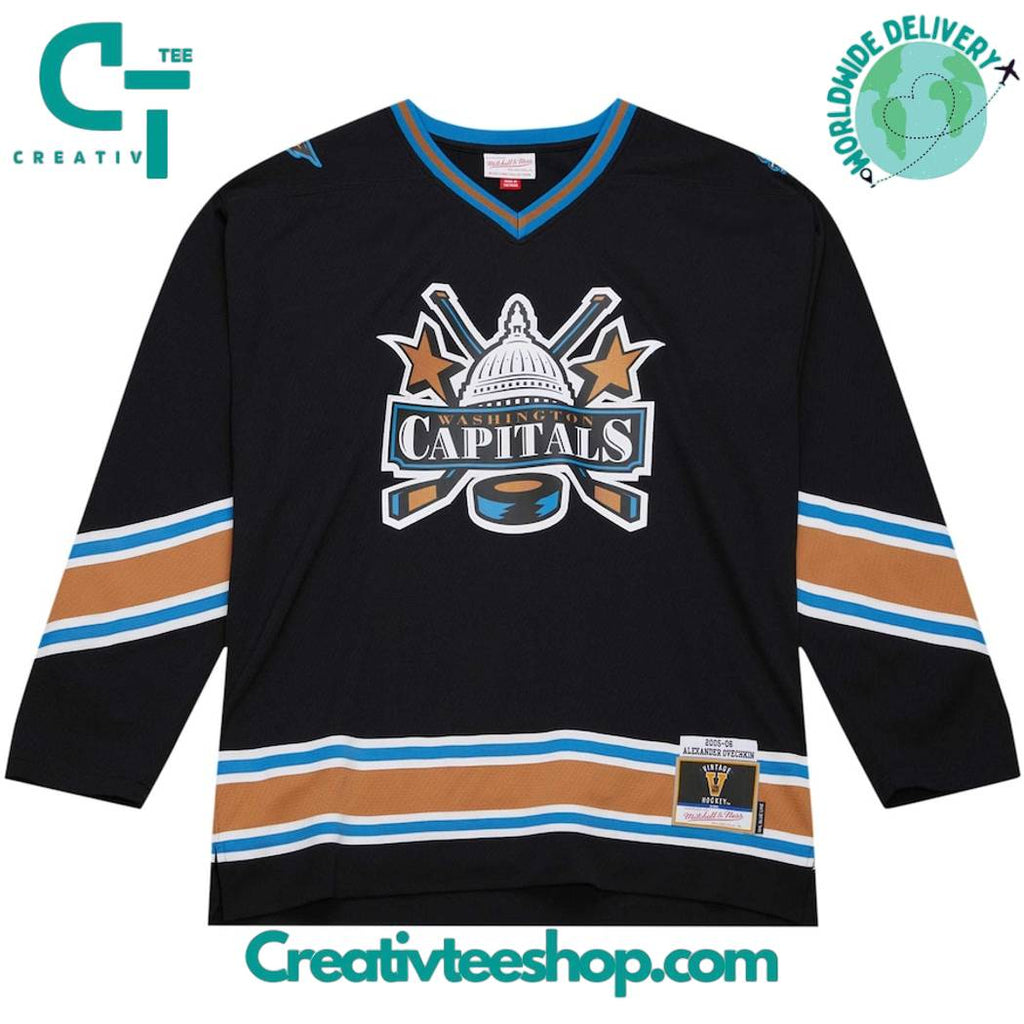 Alexander Ovechkin Washington Capitals Mitchell Ness 200506 Blue Line Hockey Jersey