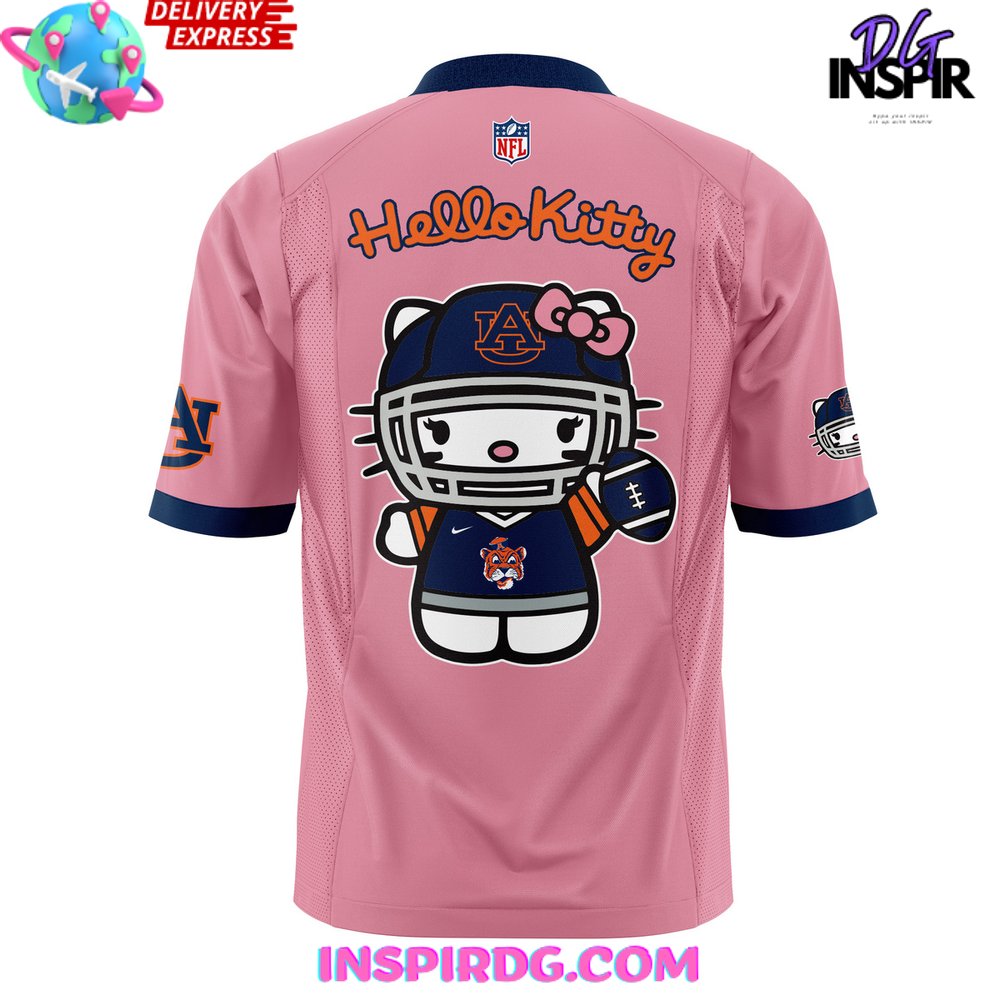 Auburn Tiger Football X Hello Kitty Pink Football Jersey