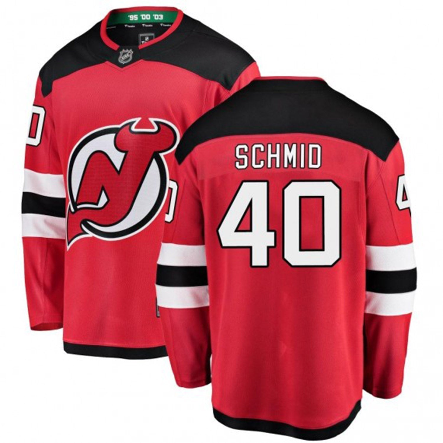 Akira Schmid New Jersey Devils 40 Jersey