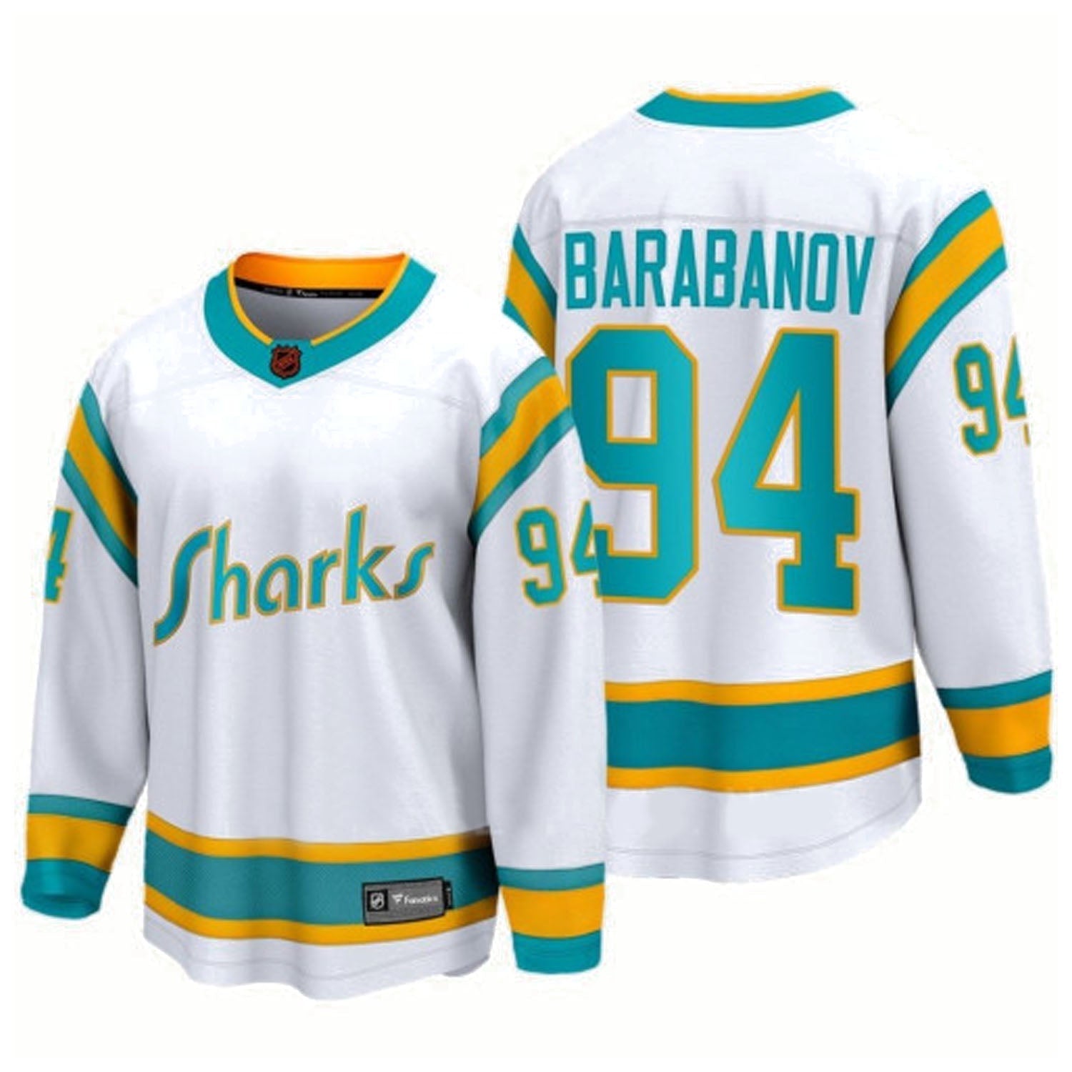 Alexander Barabanov San Jose Sharks 94 Jersey