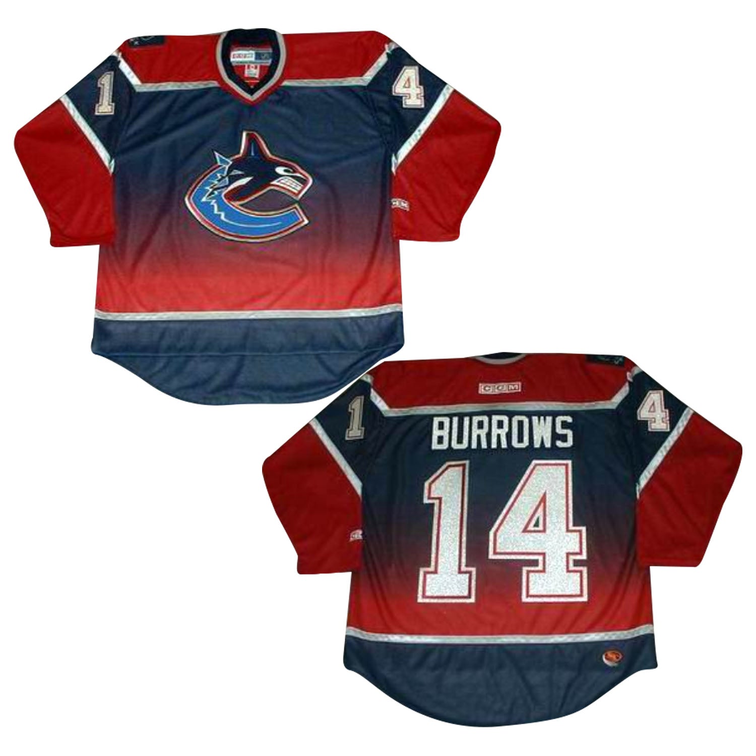 Alexandre Burrows Vancouver Canucks 14 Jersey