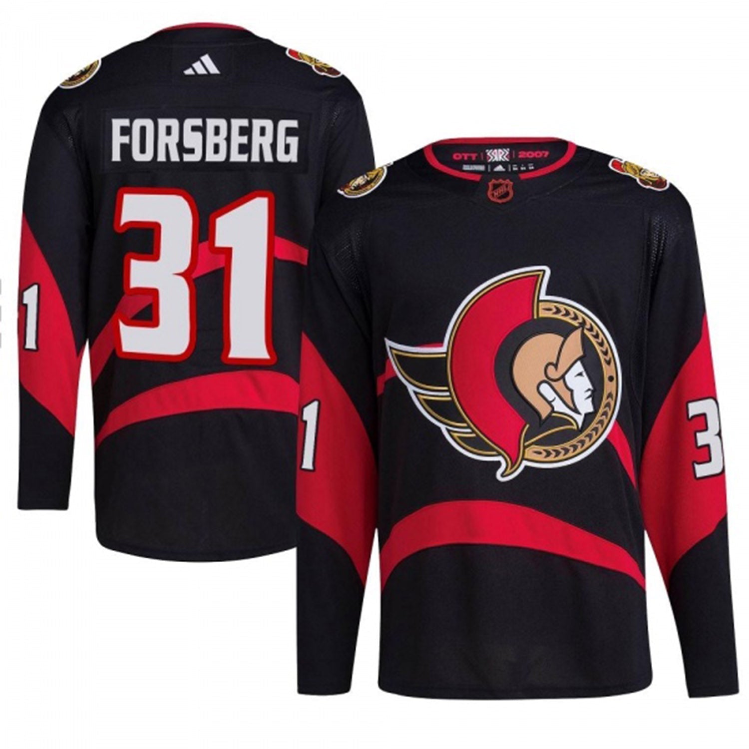 Anton Forsberg Chicago Blackhawks 31 Jersey