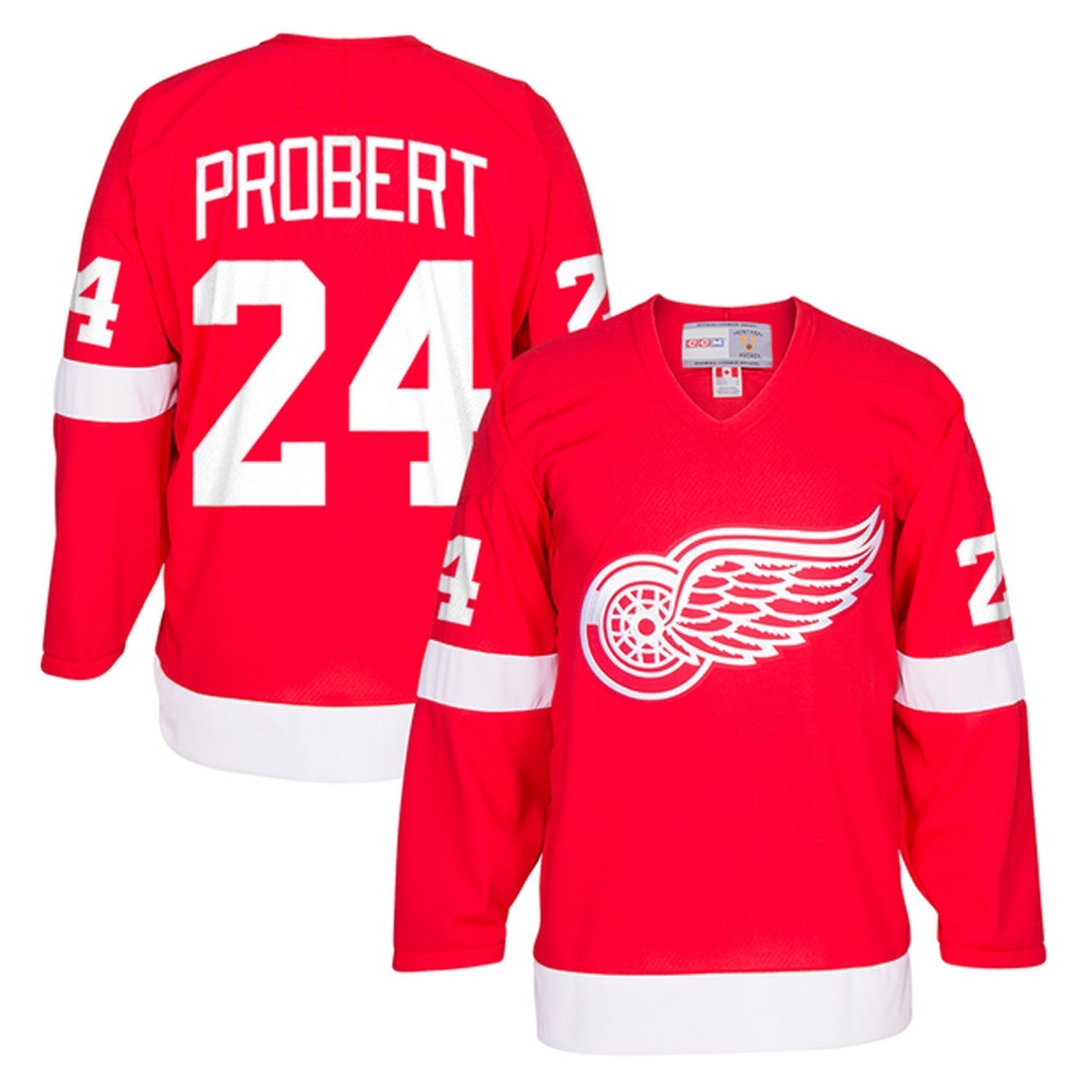 Bob Probert Detroit Red Wings 24 Jersey