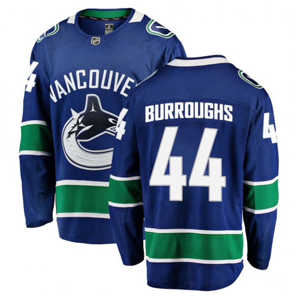Kyle Burroughs Vancouver Canucks 44 Jersey