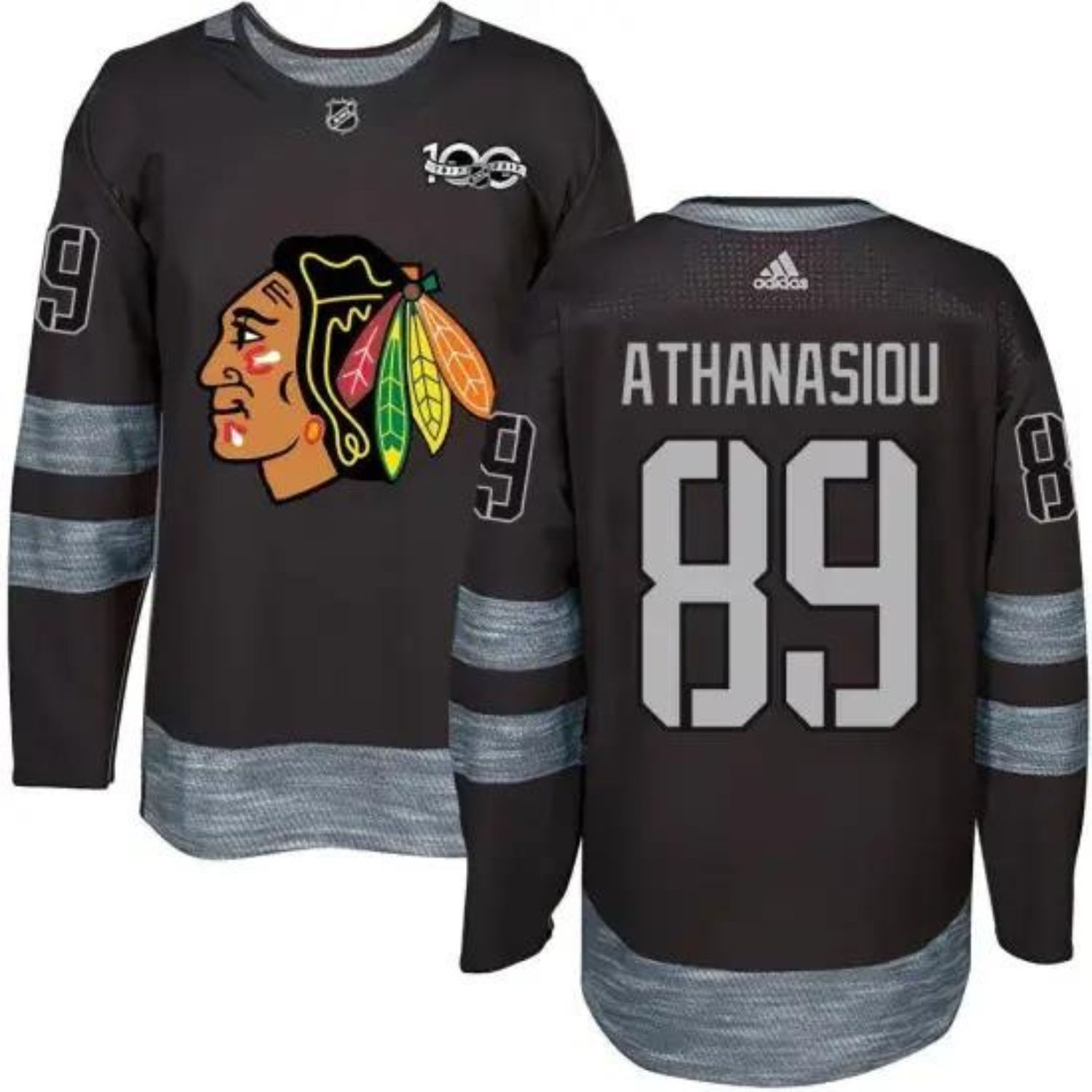 Andreas Athanasiou Chicago Blackhawks 89 Jersey