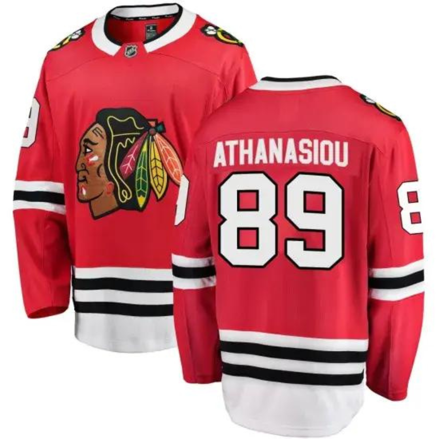 Andreas Athanasiou Chicago Blackhawks 89 Jersey