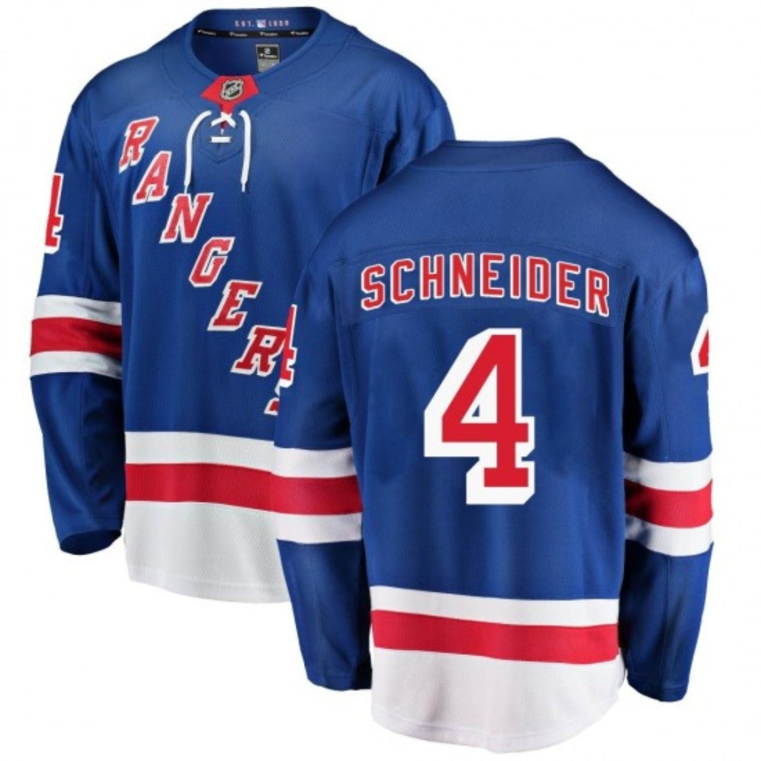 Braden Schneider New York Rangers 4 Jersey