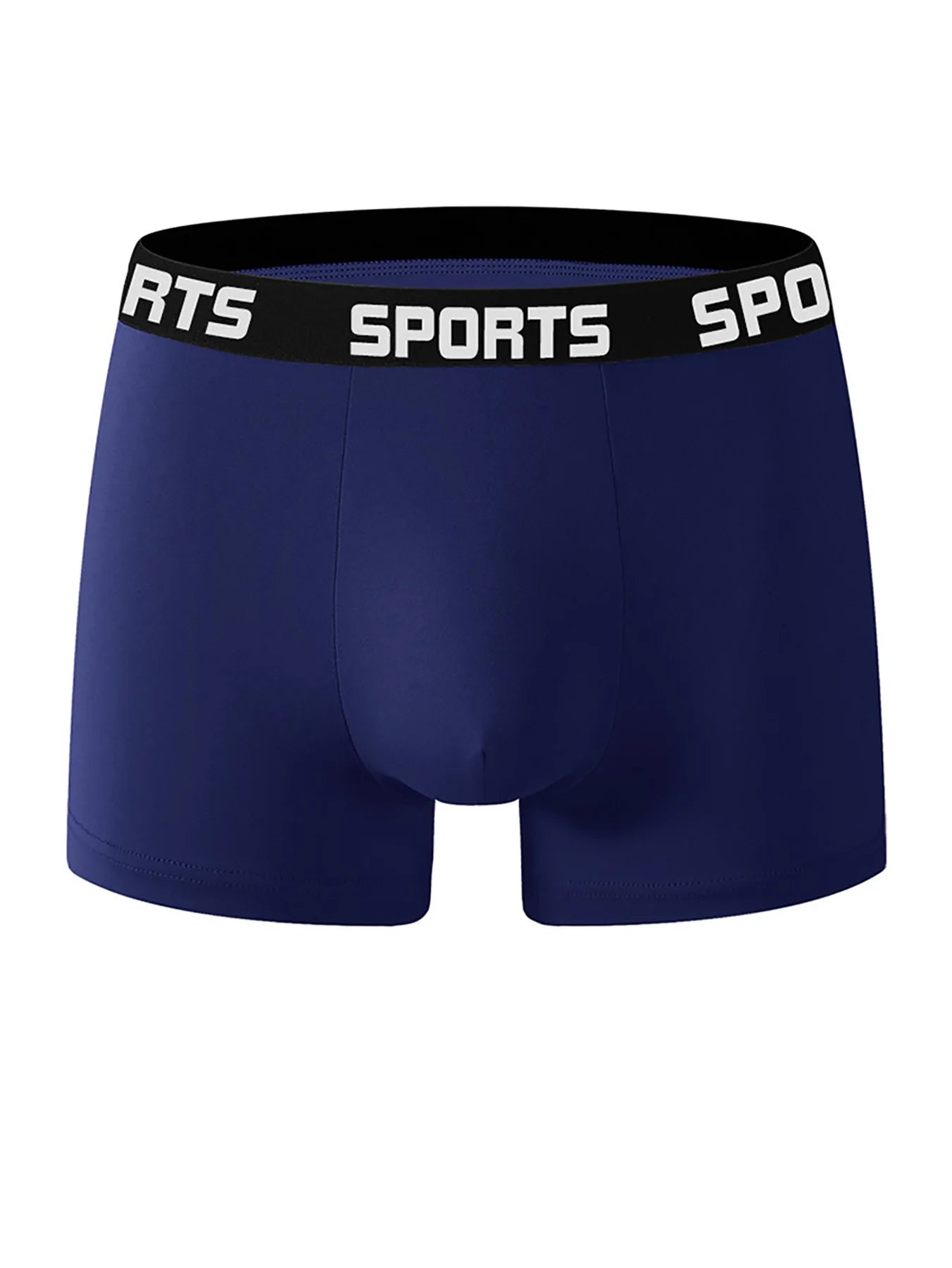 14-Piece Men's Polyester Mid-Waist Boxer Briefs Set (Sports Waistband, Multi-Size Options)-Men's Underwear