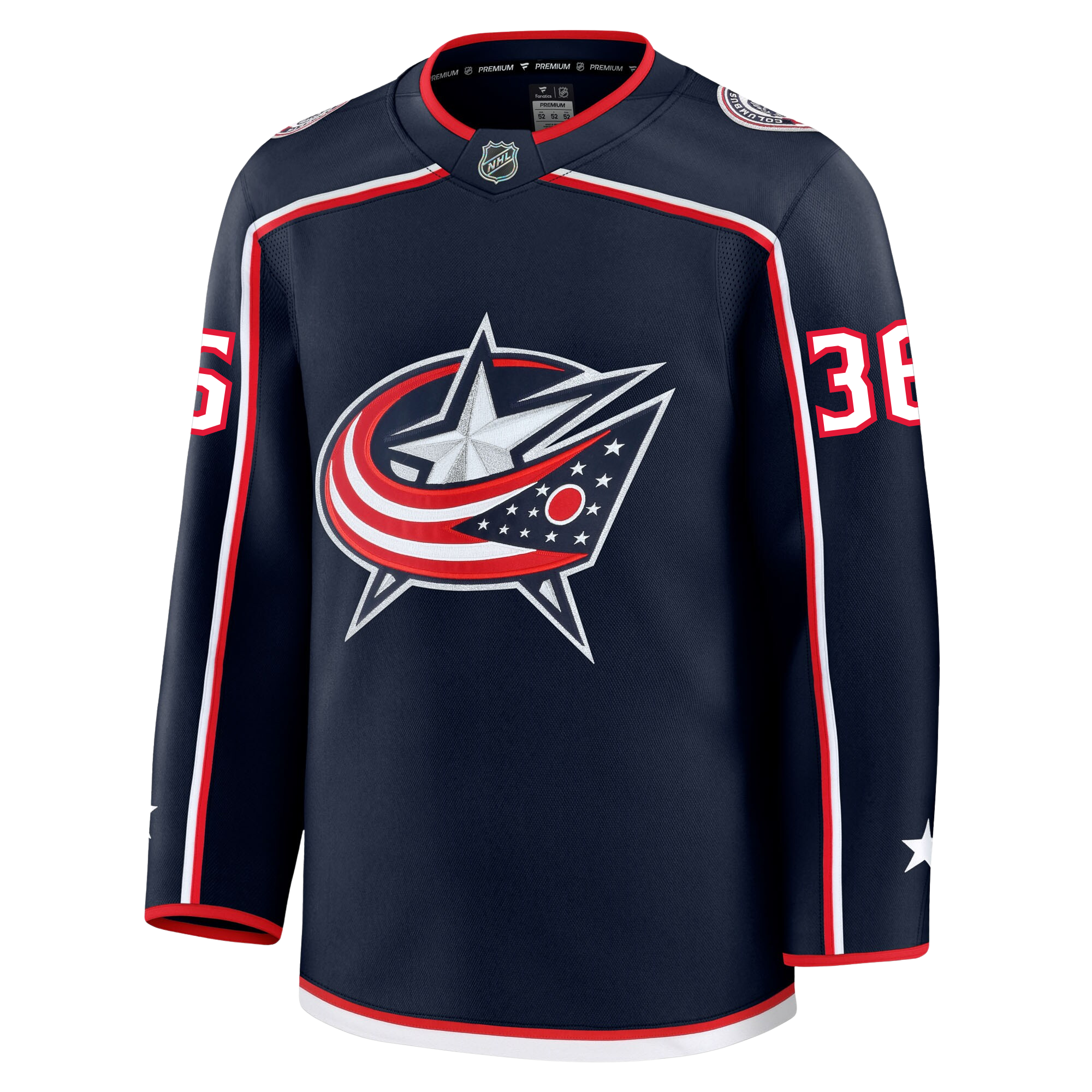 Christian Fischer Columbus Blue Jackets Fanatics Premium Home Jersey