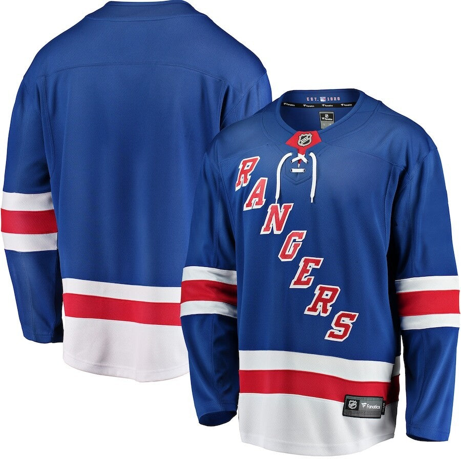 New York Rangers NHL Fanatics Breakaway Home Jersey – Blue (USA Stock)
