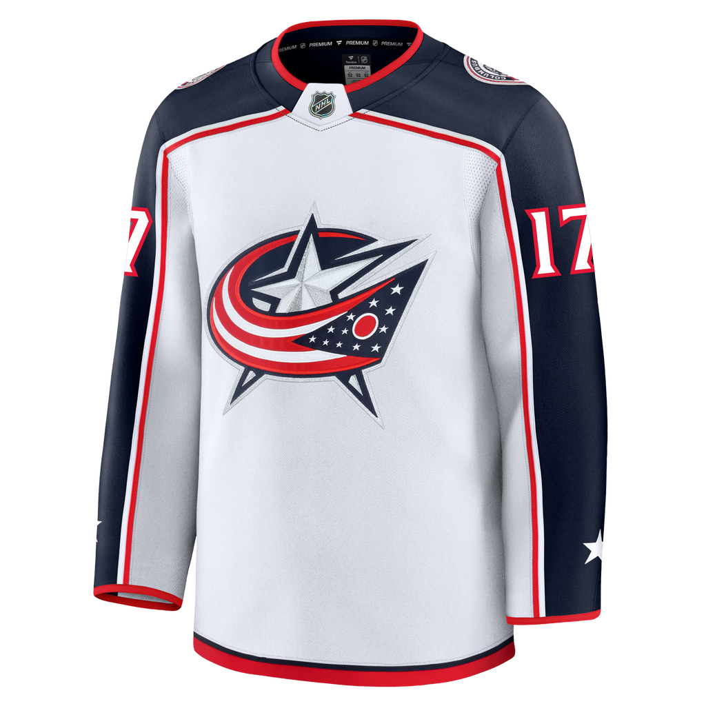 Justin Danforth Columbus Blue Jackets Fanatics Premium Away Jersey