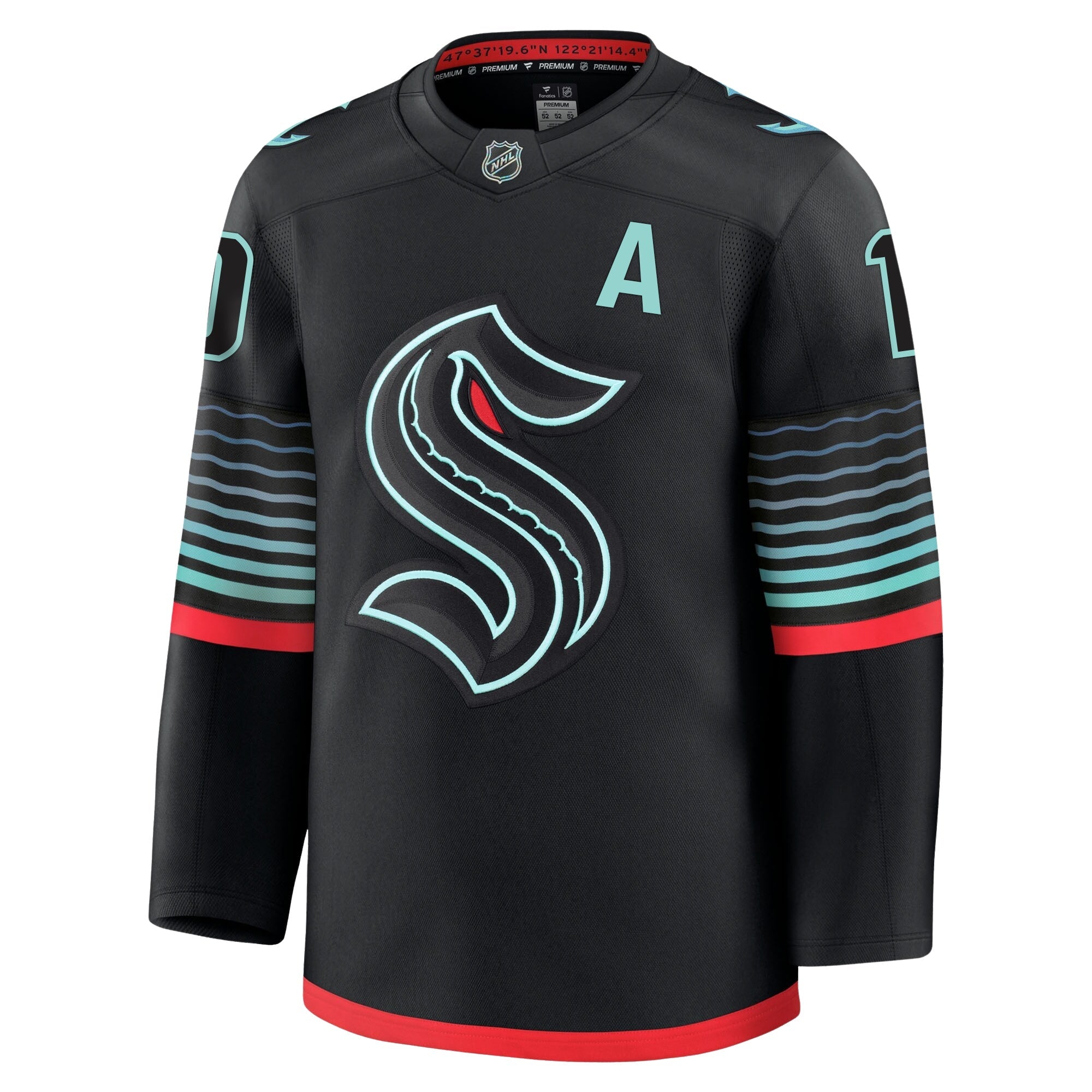 Matty Beniers Seattle Kraken Fanatics Alternate Premium Jersey