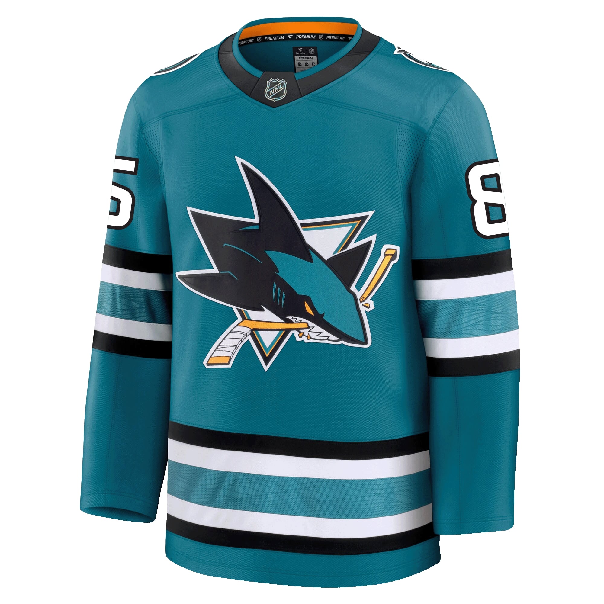 Shakir Mukhamadullin San Jose Sharks Fanatics Premium Home Jersey