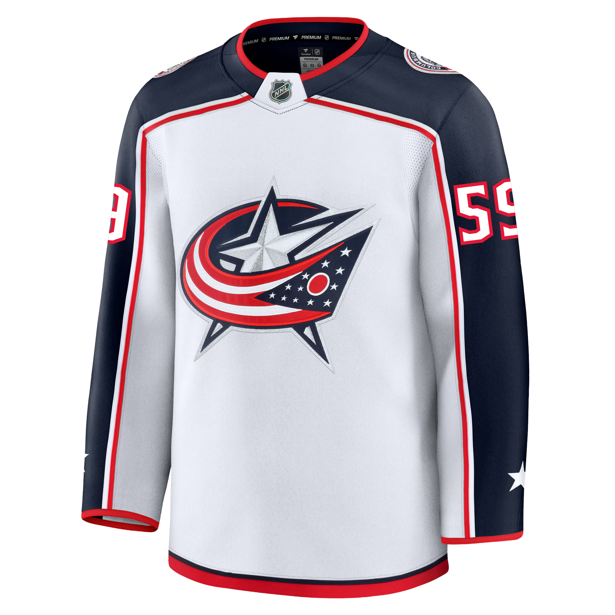 Yegor Chinakhov Columbus Blue Jackets Fanatics Premium Away Jersey